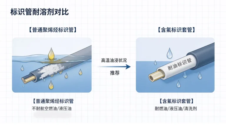 航空线束线号标识：耐溶剂耐高温标识套管国产化替代