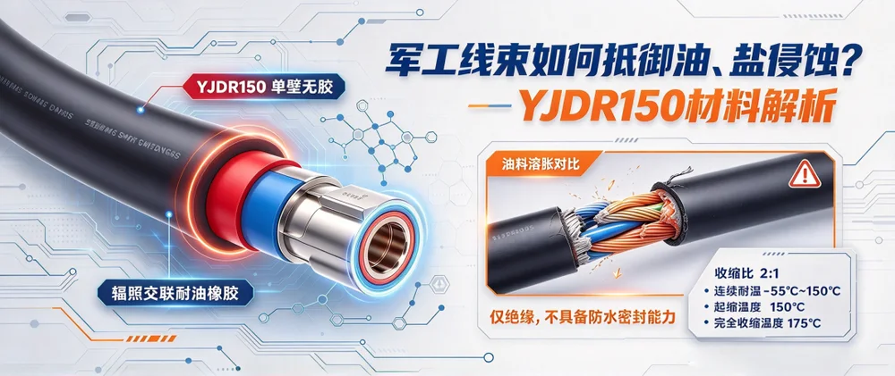 YJDR150 耐油单壁热缩管参数