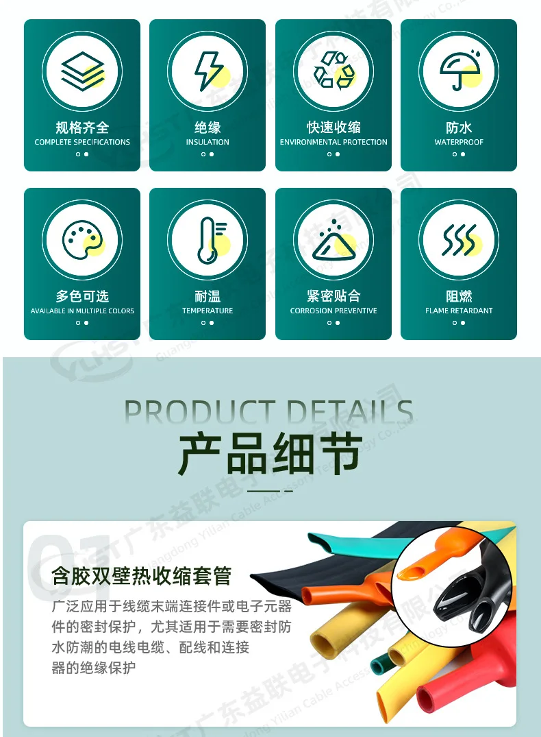 热缩管规格型号对照表:常见内径与线径适配 示意图