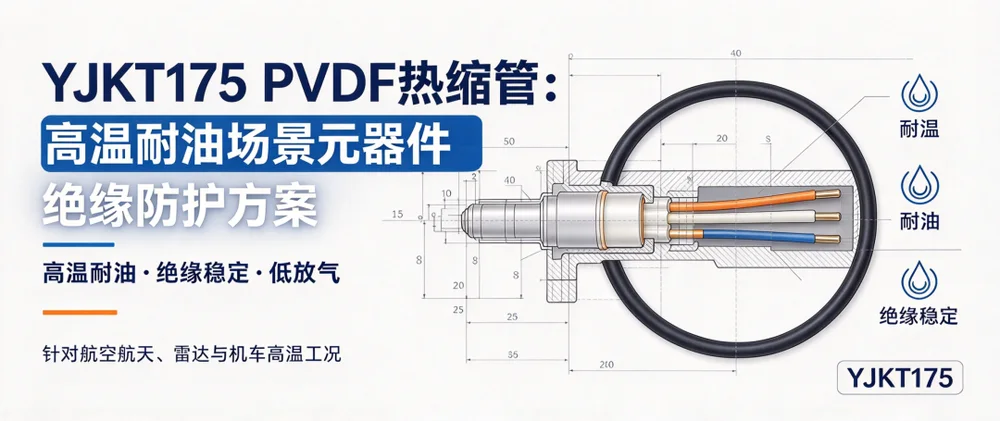 传感器引线套管老化致返修率高怎么治?YJKT175 PVDF 热缩管技术参数 示意图