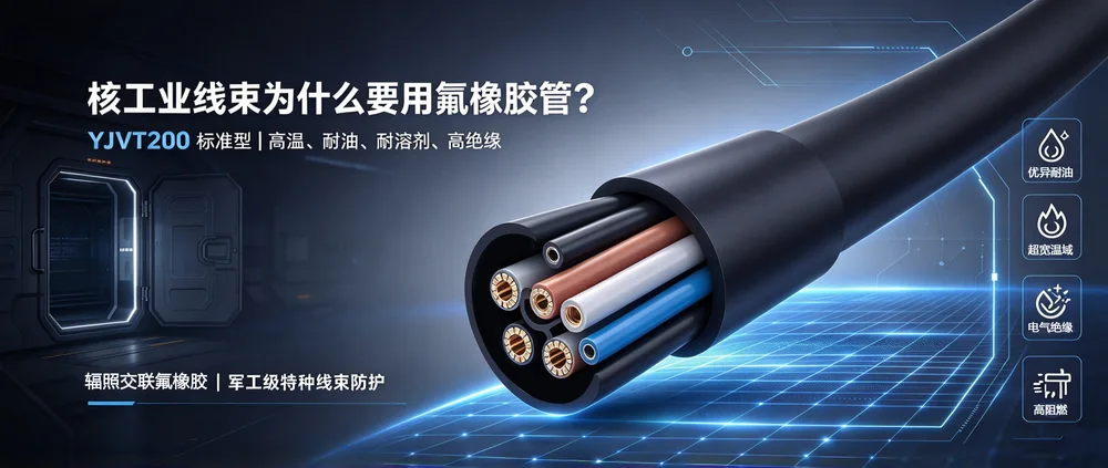 YJVT200 氟橡胶热缩套管 | 核工业线束防护高可靠方案 示意图