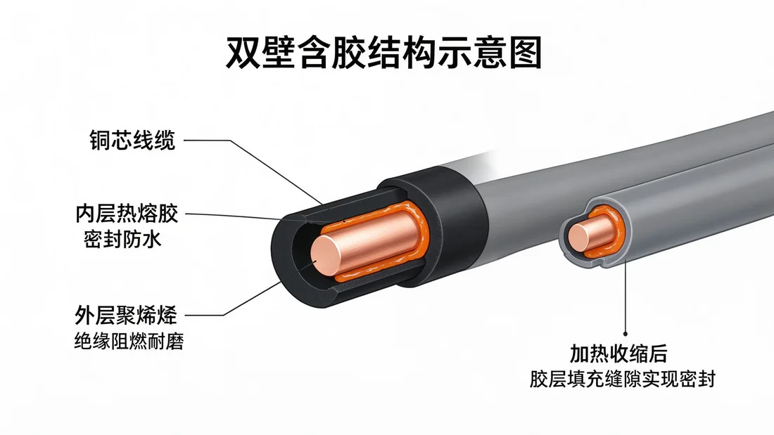 DWL-1军标双壁热缩管凭什么“军标”?性能与结构深度解析 示意图