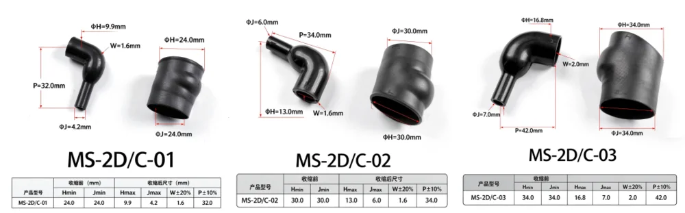 异形连接器尾部密封验收受阻怎么解决?MS-2D 模缩套参数与选型 示意图