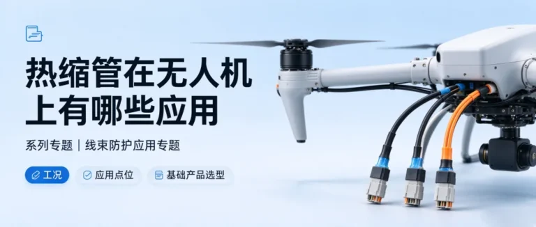 热缩管在无人机上有哪些应用 —— 工况、应用点位与基础产品选型